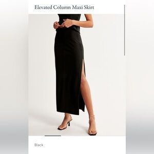 Elevated Column Maxi Skirt- Abercrombie